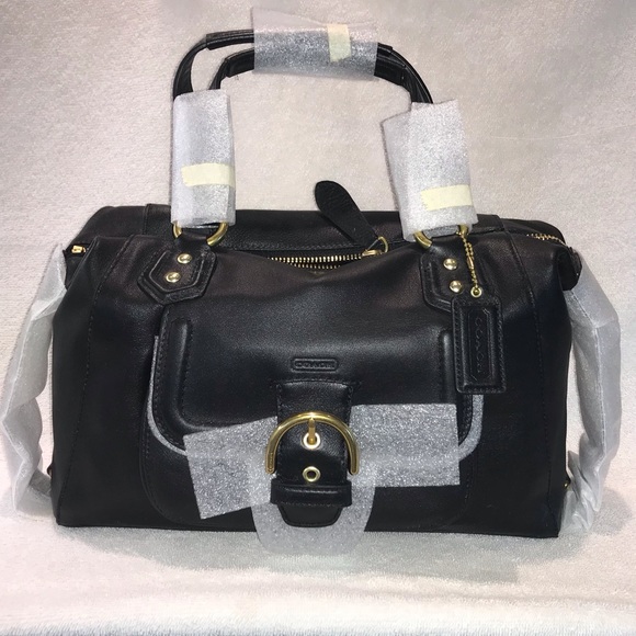 Coach Handbags - Coach F24690 B4/BK Leather Satchel Original Factory Wrap - nvr used! Prist Cond